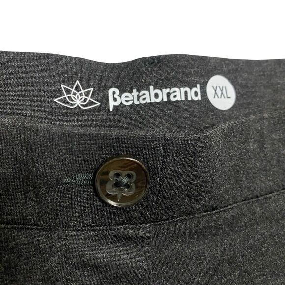 Betabrand Bootcut Classic Dress Pant Yoga Pants Gray Womens XXL Long - Picture 3 of 9